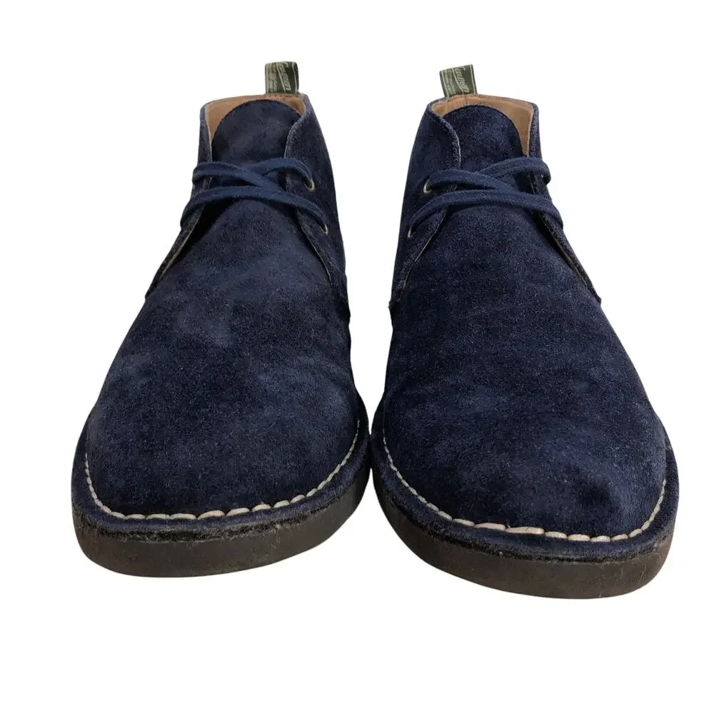 Polo Ralph Lauren Shoes Mens 9.5D Talan Chukka Navy Suede Desert Boots Lace Up